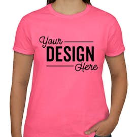 Canada - Gildan Ultra Cotton Women's T-shirt - Color: Safety Pink