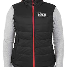 Stormtech Women's Stavanger Thermal Vest - Color: Black / Bright Red