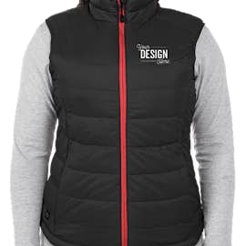 Stormtech Women's Stavanger Thermal Vest - Color: Black / Bright Red