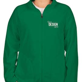 Team 365 Women's Full Zip Microfleece Jacket - Color: Sport Kelly