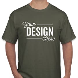 Canada - Gildan 100% Cotton T-shirt - Color: Military Green