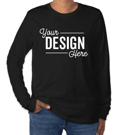 Custom Bella Canvas Tri Blend Long Sleeve T Shirt Design Long