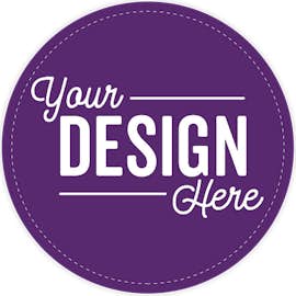 Full Color 4 in. Circle Vinyl Decal - Color: Team Purple