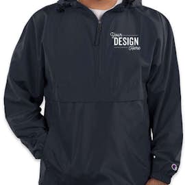 Champion Packable Half Zip Windbreaker Jacket - Color: Navy