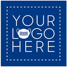 Customized Full Color 12" Square Floor Decal - Color: Royal Blue