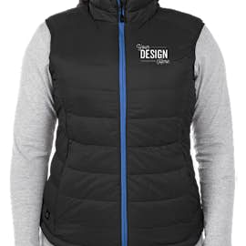 Stormtech Women's Stavanger Thermal Vest - Color: Black / Azure Blue