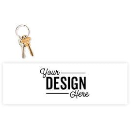 11.5 in. x 3.75 in. Rectangular Bumper Sticker - Color: White