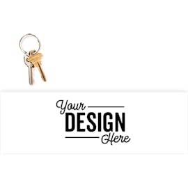 11.5 in. x 3.75 in. Rectangular Bumper Sticker - Color: White