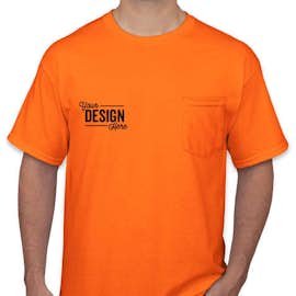 Canada - Gildan Ultra Cotton Pocket T-shirt - Color: Safety Orange