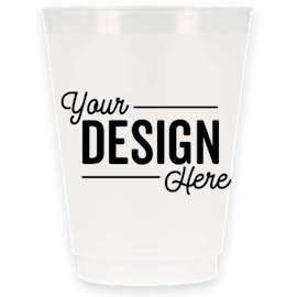 16 oz. Frosted Plastic Stadium Cup - Color: Trans Clear