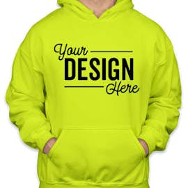 Gildan Midweight 50/50 Pullover Hoodie - Color: Safety Green