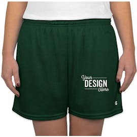 Champion Women's Active Mesh Shorts - Color: Athletic Dark Green