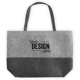 Port Authority Large Felt Tote - Color: Felt Charcoal / Felt Grey