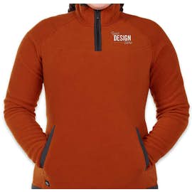 Stormtech Women's Shasta Quarter Zip Fleece Pullover - Color: Burnt Orange / Graphite