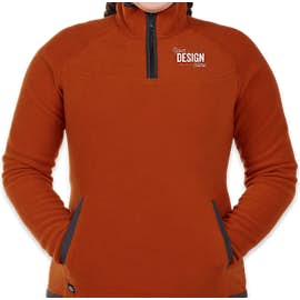 Stormtech Women's Shasta Quarter Zip Tech Fleece Pullover - Color: Burnt Orange / Graphite