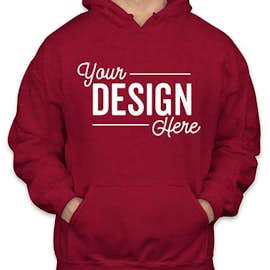 Gildan Midweight 50/50 Pullover Hoodie - Color: Antique Cherry Red