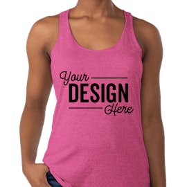 Next Level Women's Tri-Blend Racerback Tank - Color: Vintage Pink