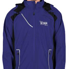 Team 365 Waterproof Hooded Jacket - Color: Sport Royal / Black