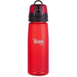25 oz. Flip Top Tritan™ Sports Bottle - Color: Transparent Red