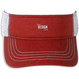 Richardson Trucker Visor - Color: Red / White