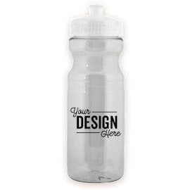 24 oz. Translucent Bike Water Bottle - Color: Transparent Clear