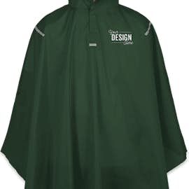 Team 365 Packable Reflective Poncho - Color: Sport Forest