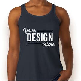 Bella + Canvas Women's Flowy Racerback Tank - Color: Midnight