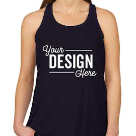 Canada - Bella + Canvas Women's Flowy Racerback Tank - Color: Midnight