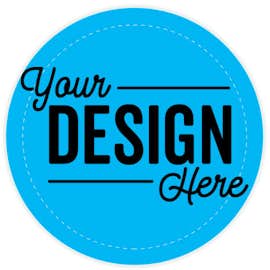 Full Color 2 in. Circle Magnet - Color: Columbia Blue