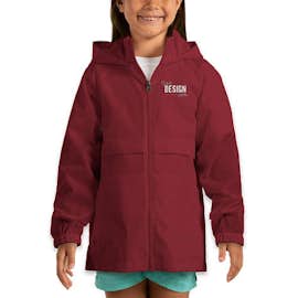 Team 365 Youth Zone Protect Lightweight Jacket - Color: Sport Maroon