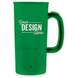 22 oz. Plastic Beverage Mug - Color: Kelly Green