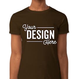 Gildan Ultra Cotton Women's T-shirt - Color: Dark Chocolate