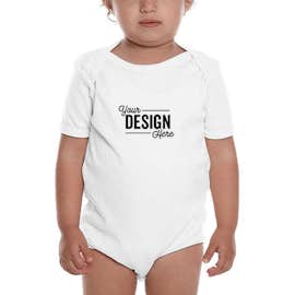 Royal Apparel USA-Made Organic Baby Bodysuit - Color: Salt