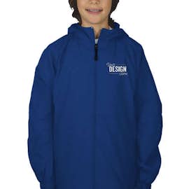 Sport-Tek Youth Full Zip Hooded Jacket - Color: True Royal
