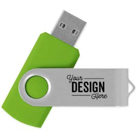 Rotate USB Flash Drive 1GB - Color: Lime