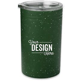 11 oz. Speckled Sherpa Tumbler and Can Insulator - Color: Hunter Green