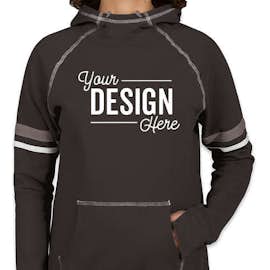 Augusta Women's Spirit Pullover Hoodie - Color: Black / White / Graphite