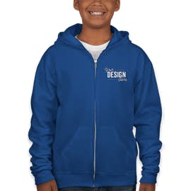 Jerzees Youth Nublend 50/50 Zip Hoodie - Color: Royal