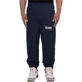 Champion Double Dry Eco Closed Bottom Sweatpants - Color: Navy