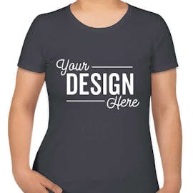 Canada - Fruit of the Loom Women's 100% Cotton T-shirt - Color: Charcoal Grey