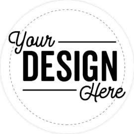 Full Color 2 in. Circle Vinyl Decal - Color: White