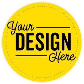 Full Color 2.5 in. Circle Magnet - Color: Yellow