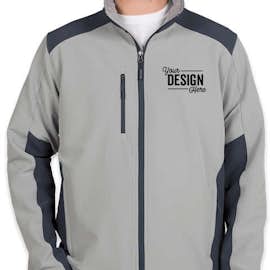The North Face Tech Stretch Soft Shell Jacket - Color: Mid Grey / Urban Navy