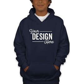 Gildan Youth Midweight 50/50 Pullover Hoodie - Color: Navy