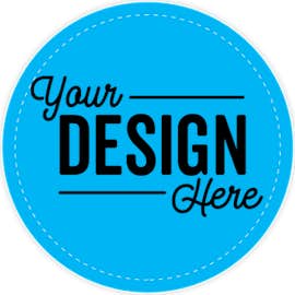 Full Color 3 in. Circle Vinyl Decal - Color: Columbia Blue