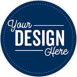 Full Color 3 in. Circle Vinyl Decal - Color: Navy