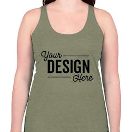 Bella + Canvas Women's Tri-Blend Racerback Tank - Color: Olive Tri-Blend