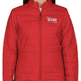 Core 365 Women's Insulated Packable Puffer Jacket - Color: Classic Red