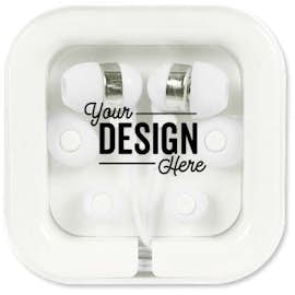 Color Pop Earbuds - Color: White