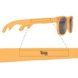 Malibu Bottle Opener Sunglasses - Color: Yellow